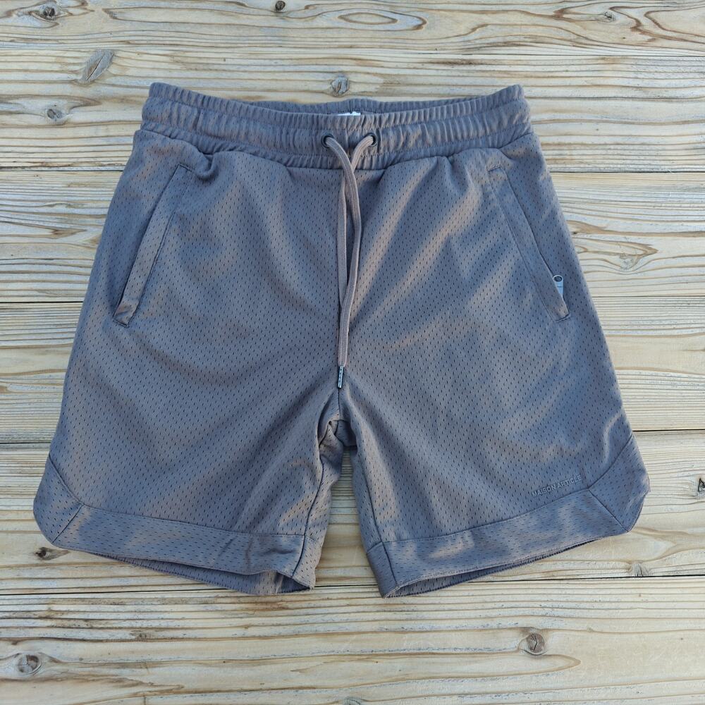 Maison Article Shorts 7" Men's Size Large Gray Premium Essentials Zip Pockets